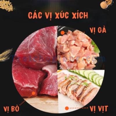 100 Cây Xúc Xích Cho Cún Cưng Vị Gà - Bò - Vịt
