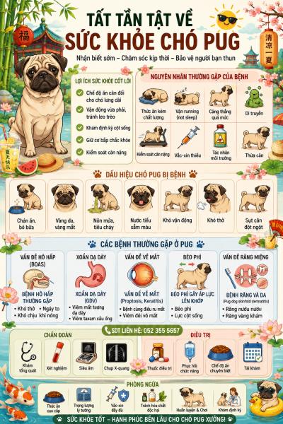 Cách Chăm Sóc Sức Khỏe Chó Pug Tốt Nhất