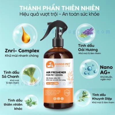 Chai Xịt Khử Mùi Nước Tiểu Sả Cam Đào Chai 500ml