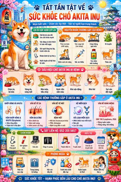 Chăm Sóc Chó Akita Inu Nhật Tại Việt Nam Như Thế Nào