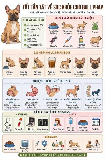Chăm Sóc Sức Khảo Chó Bull Pháp Chuẩn Mực