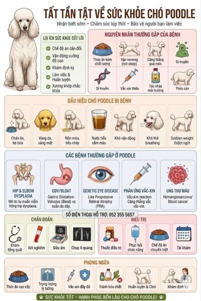 Chăm Sóc Sức Khẻo Cho Chó Poodle