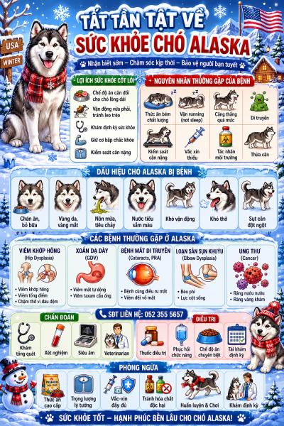 Hướng Dẫn Chăm Sóc Chó Alaska Tại Việt Nam