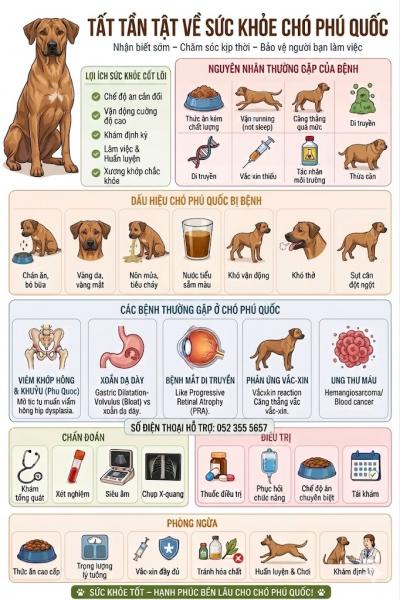 Lưu Ý Các Bệnh Ở Chó Phú Quốc