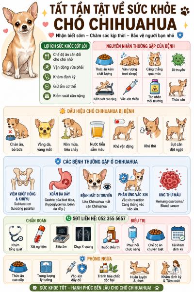 Sức Khỏe Của Chó Chi Huahua Như Thế Nào